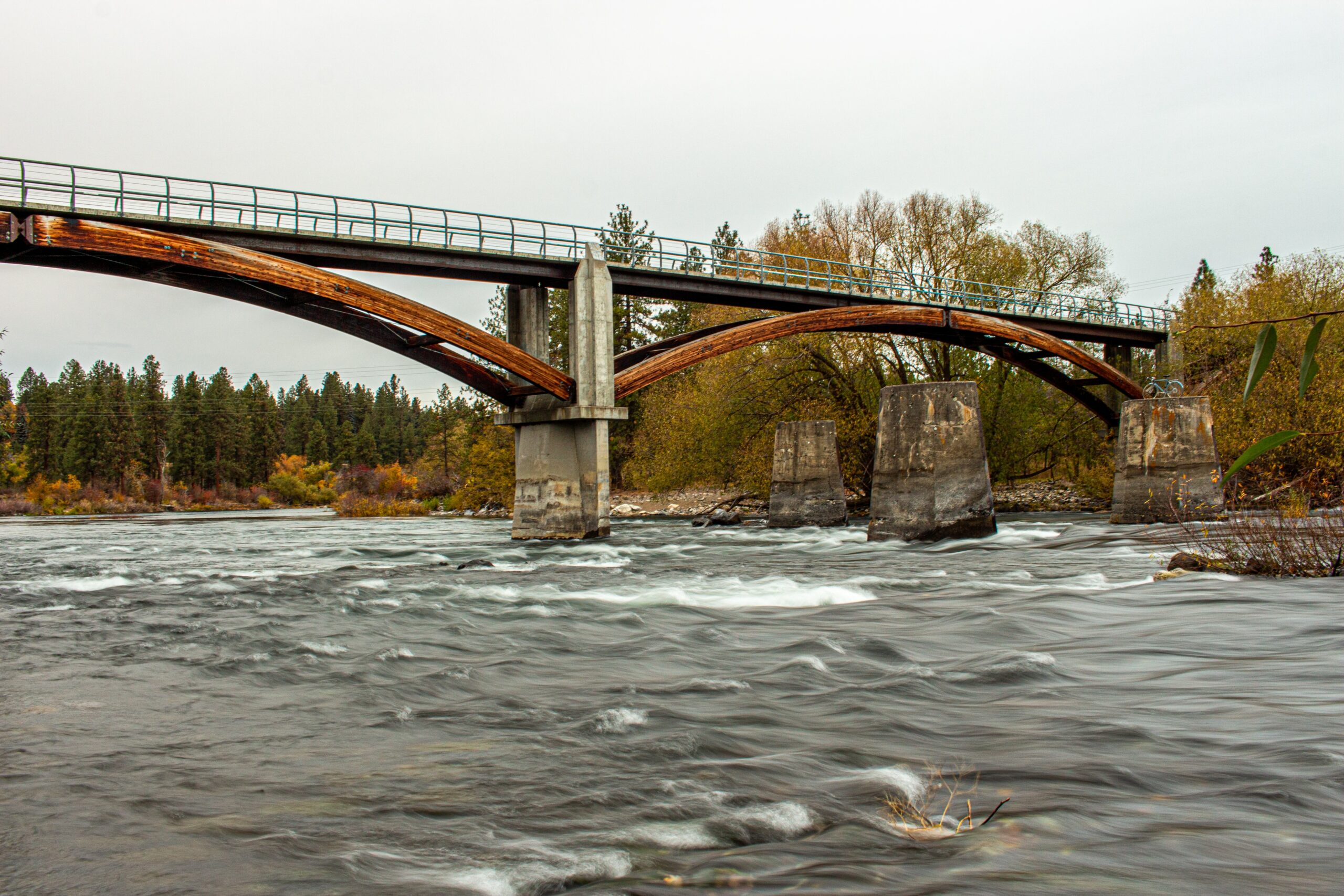 Photo of the bridge in People's Park in Spokane Washington